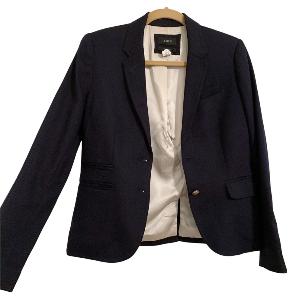 J Crew Navy Schoolboy Blazer (Missing Button) | Size 4